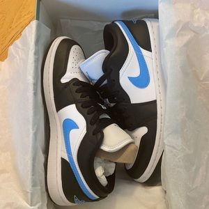 Jordan 1 Low Black University Blue White